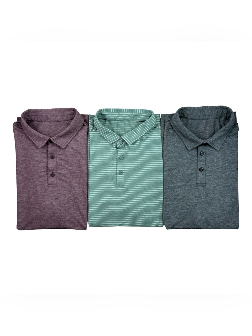Lululemon Men’s Lot of 3 Bundle Golf Performance Polo Shirts FLAWS READ size L